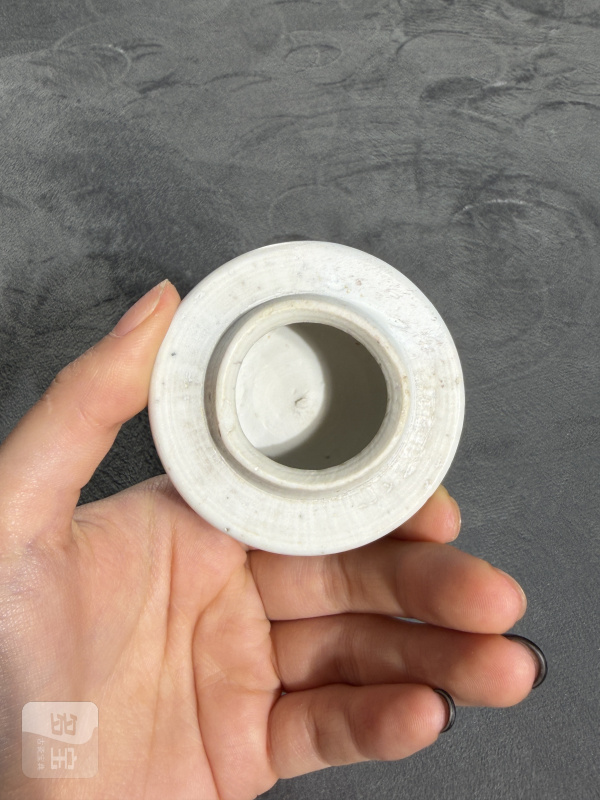 清康熙青花开光花鸟纹模印盖瓶 - 图12
